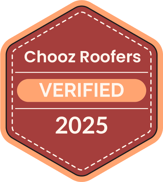 Chooz Roofers Certified Badge for 2025